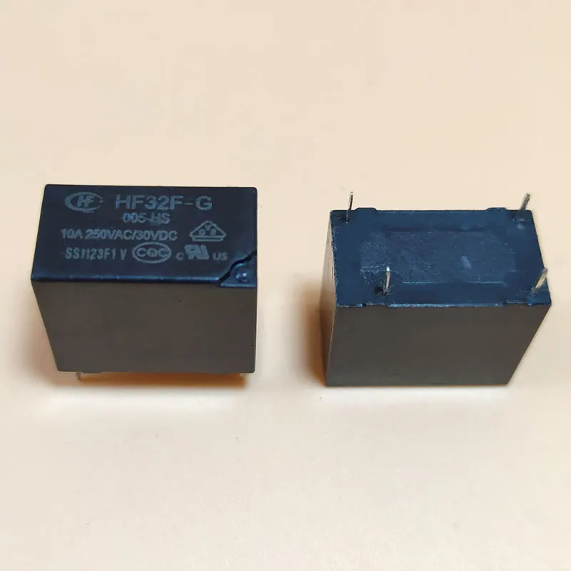 10PCS/lot  100%Original New Relay HF32F-G-005-HS 5VDC  HF32F-G-012-HS 12VD  HF32F-G-024-HS  24VDC HF32F G 024HS 10A 4PIN 5V 12V