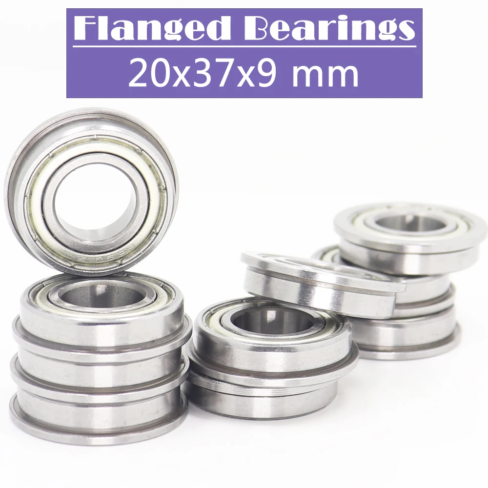 F6904ZZ Flange Bearing 20*37*9mm ( 10 PCS ) Double Shielded Deep Groove Flanged F6904 Z ZZ Ball Bearings F6904-2Z F6904Z