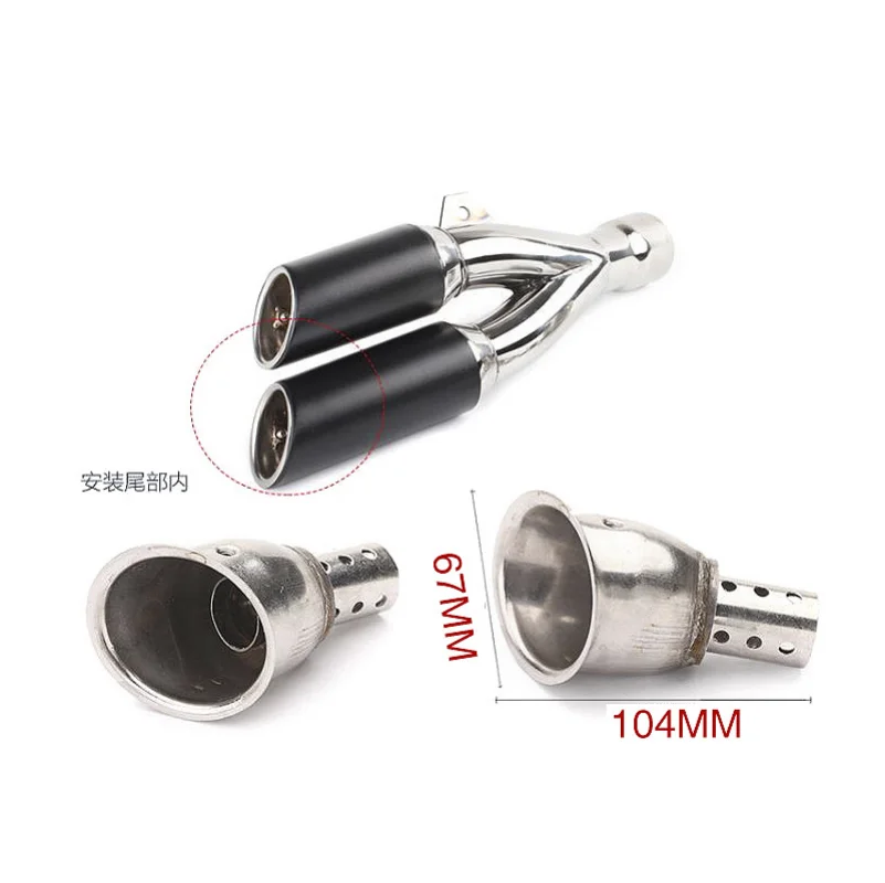 Universal Motorcycle Exhaust Muffler Silencer Noise Sound Eliminator Front Mid End Catalyst DB Killer for  YUSHIMURA SC