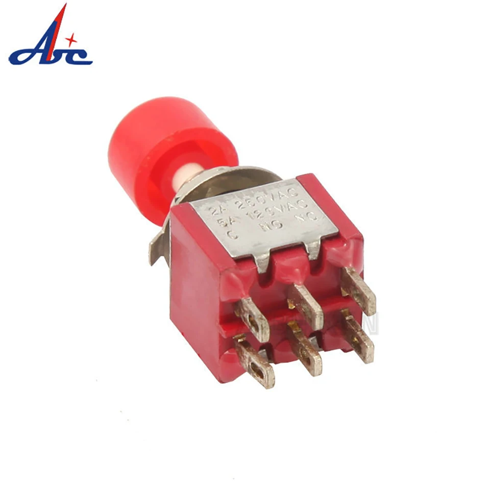 6mm Switches Miniature Toggle Switch Single Pole Double Throw Mini Micro Switch Electronic Gadgets 6A Push Button Switch