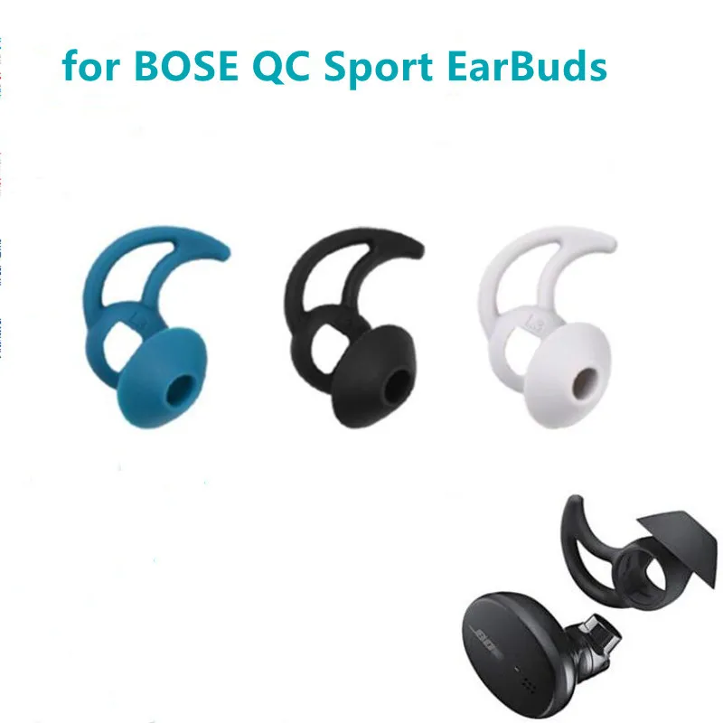 6Pcs Silicone Eartips Ear Tips Gel for Bose QC Earbuds True Wireless Headset Replacement for Bose QuietComfort Noise Cancelling
