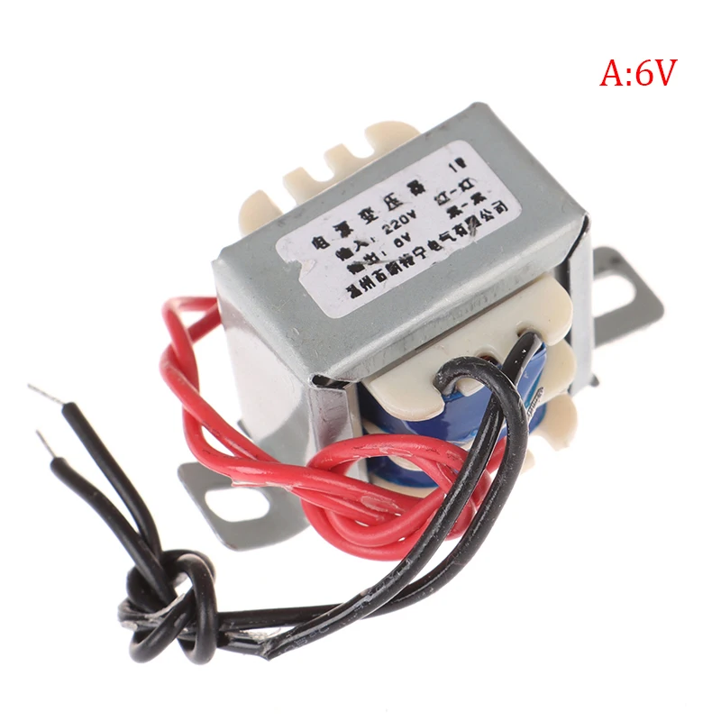 AC 6V 9V 12V 15V 24V Output Voltage 1W EI copper core Input 220V 50Hz~60Hz Single/dual voltage Copper power transformer