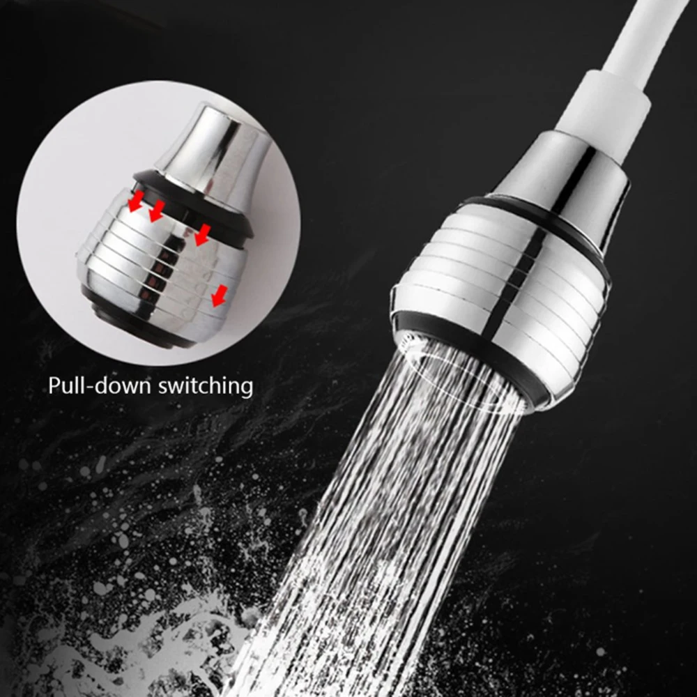 Kitchen Faucet Extender Long Hose Portable Telescopic Shower Nozzle Kitchen Sink Rotatable Sprayer