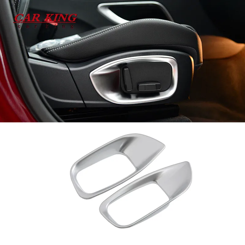 

For Jaguar XE X760 XF/XFL X260 F-Pace f pace X761 Car Accessories ABS Chrome Seat Adjustment Button Frame Trim Decorative Cover