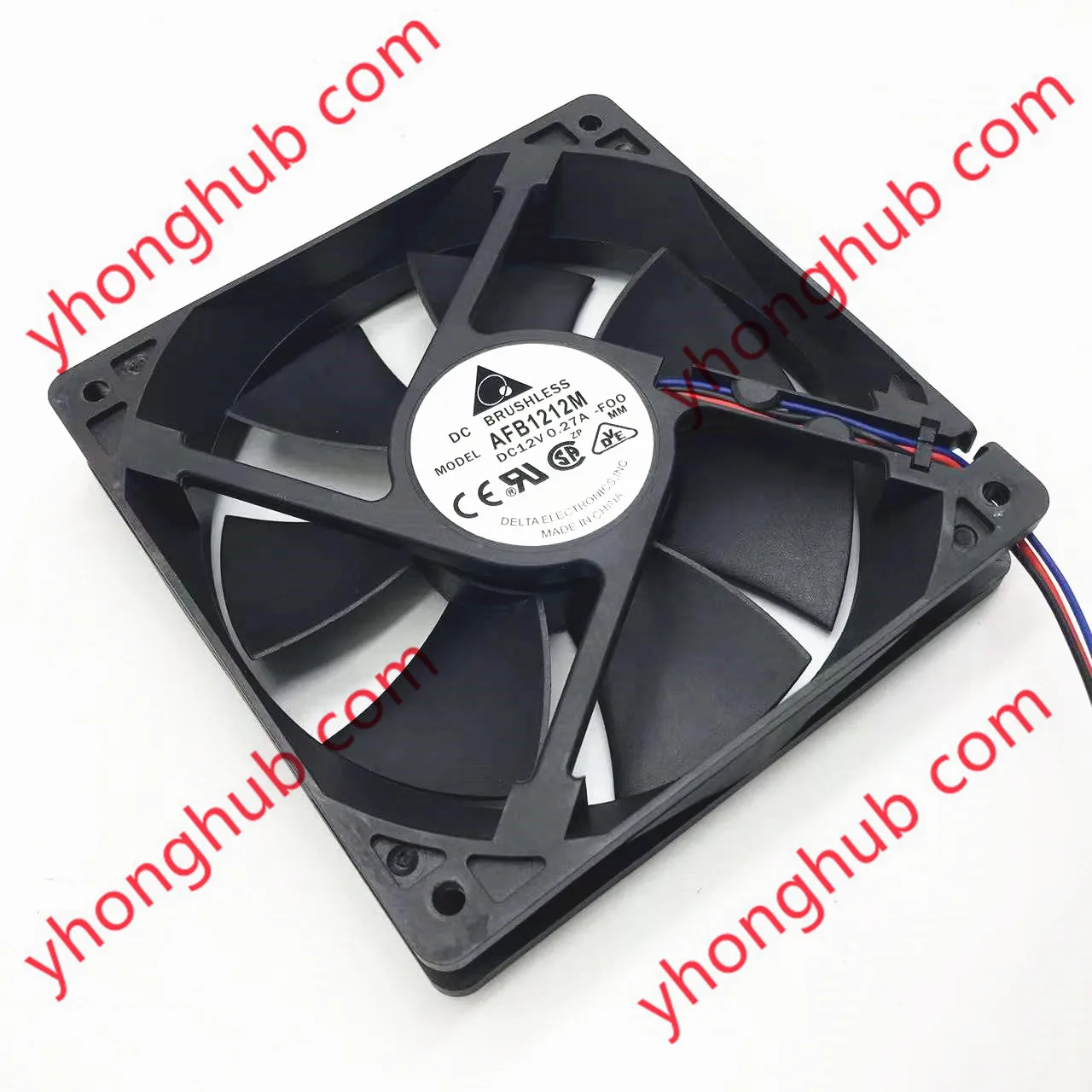 

Delta Electronics AFB1212M F00 Server Cooling Fan DC 12V 0.27A 120X120x25mm 3-Wire