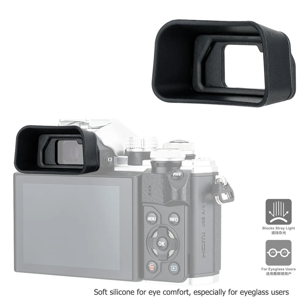 Camera Eyecup Eyepiece Viewfinder for Olympus OM System OM-5 OM-D E-M5 Mark III II & OM-D E-M10 Mark III II Replaces EP-16 EP-15