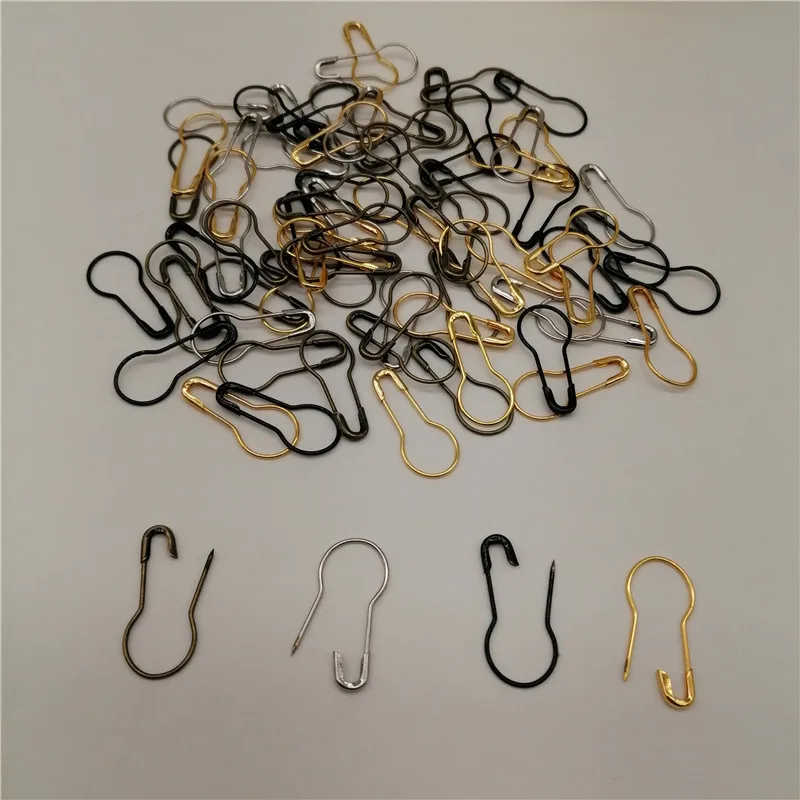 1000pcs/Lot Gourd Shape Safety Pins Calabash Pin Marker Tag Hangtag Garment Pins Label Accessories For DIY Clothing Accessories