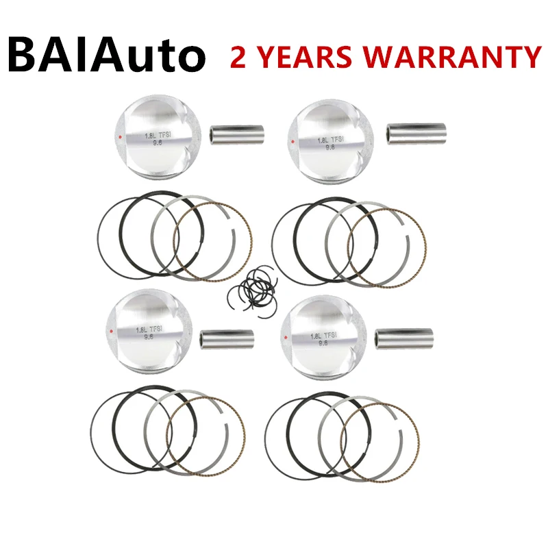 

06J198151B 06H107065BK Piston Ring Assembly&Piston For Skoda For Seat For VW Passat Golf For Audi A3 A4 A5 TT 1.8T 06J198401F