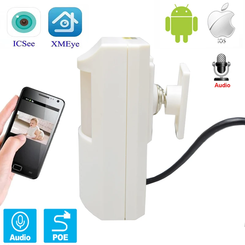 

Мини Ip-камера ночного видения 2MP 3MP 4MP 5MP Audio POE 940nm инфракрасная светодиодная ИК-лампа в пик-стиле H264 H265 P2P ONVIF Xmeye Icsee