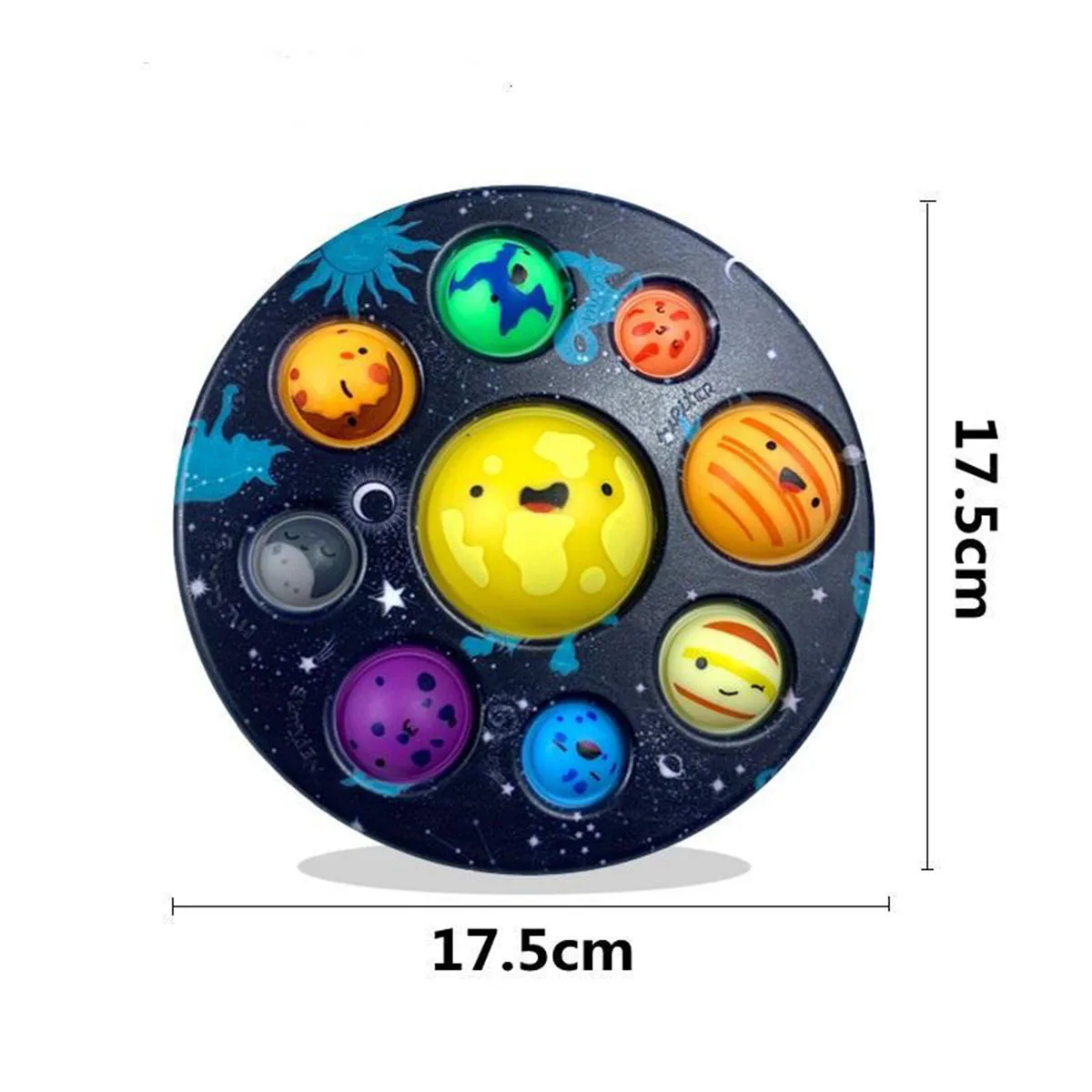 Baby Sensory Simple Dimple Planet  Push Bubble Fidget Toy Autism Needs Squishy Stress Reliever Toys For Children Kids Gift