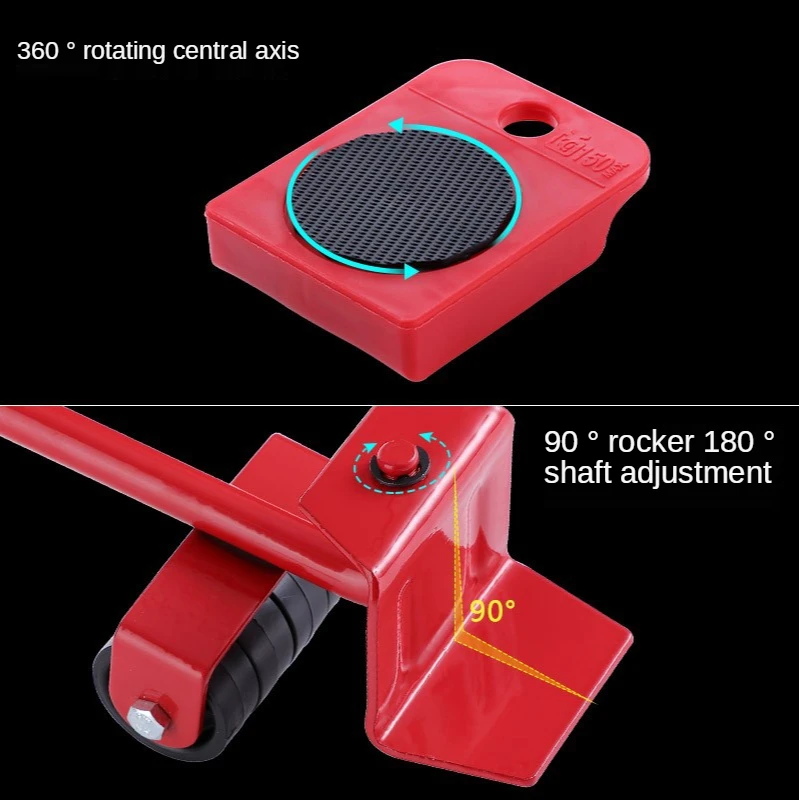 Dropshipping Professionele Meubels Mover Tool Dikkere Set Zware Voeders Vervoer Lifter Wielen Mover Roller Bewegende Hand Apparaat