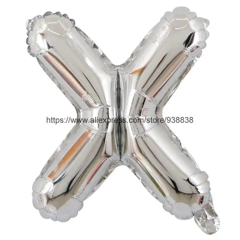 Happy Birthday Balloons 16 Inch Wedding Party Decor Favor Aluminum Foil Letter Balloons Silver