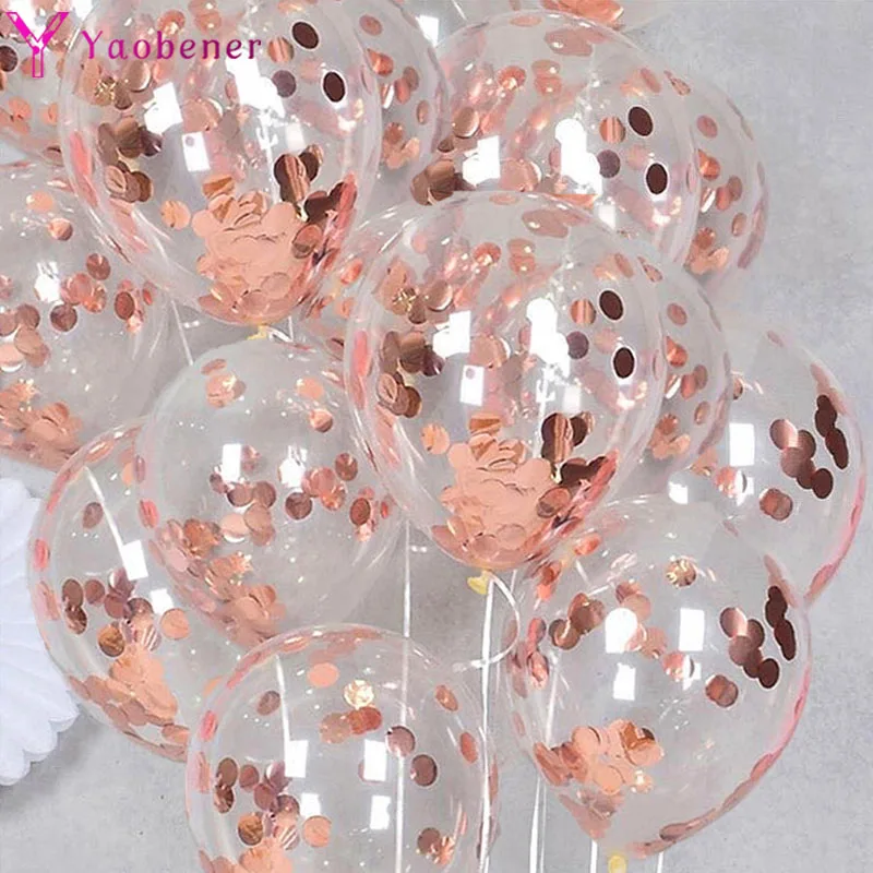 10pcs 12inch Confetti Latex Balloons Happy Birthday Party Decorations Adukt Kids Boy Girl Baby Shower Wedding Helium Globos