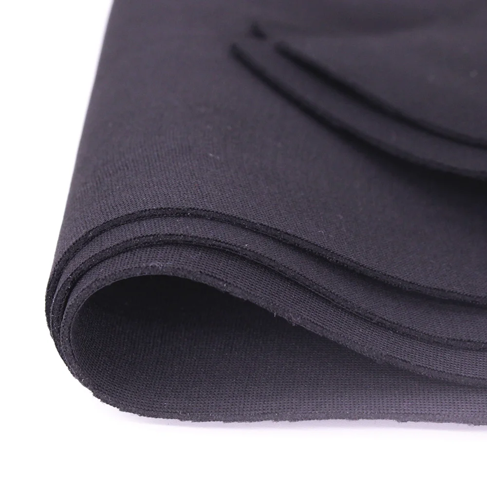 Black1.4mm SRB Neoprene Fabrics,Stretch Mask Fabric,Waterproof,Windproof,Vibration Protection