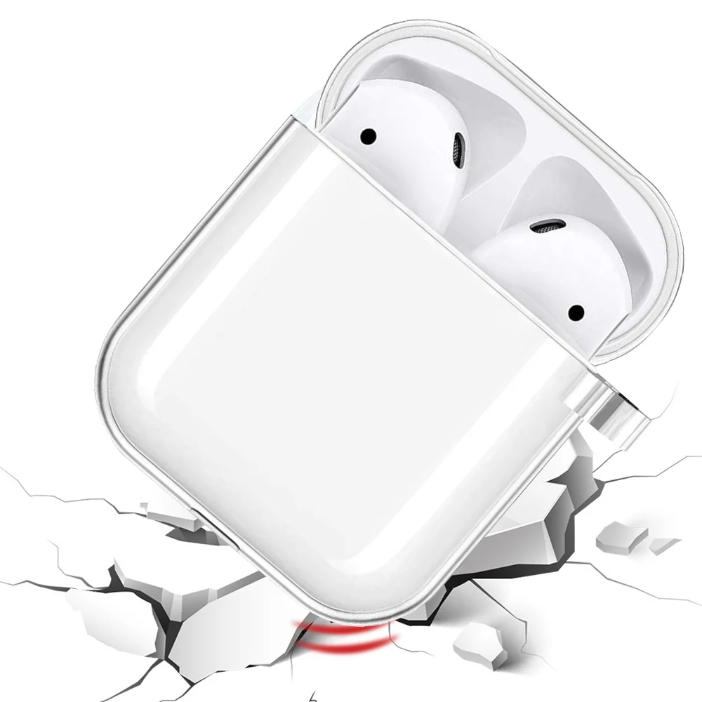 Cute Initial Name Soft Case for Apple AirPods 1/2 Clear Silicone Wireless Bluetooth Earphone Case Charging Box