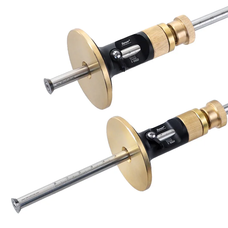 Imagem -02 - Precision European Scriber Ruler Marking Gauge Automatic Alloy Line Scribing Ferramentas de Medição de Profundidade Ajuste Fino