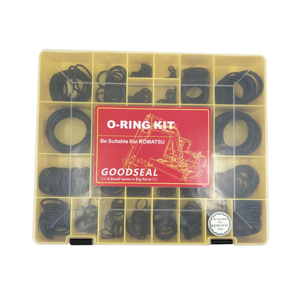 

O-ring Kit For Excavator Komatsu 32 sizes=555 Pcs NBR 90 O-Ring kit