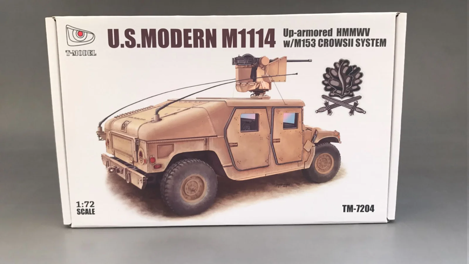 

T-MODEL TM7204T 1/72 U S M1114 Hmmwv w M153 Crowsll System Silver Model Kit