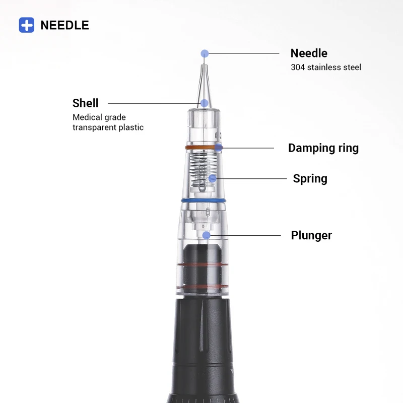 50 stücke 0.18/0.25/0,35mm 1RL Äußere snap Einweg cartridge tattoo nadeln für digitale permanent make-up augenbraue maschine gewidmet