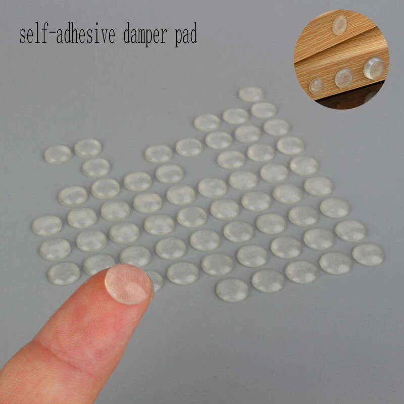 30-100PCS paraurti della porta dell'armadio di varie dimensioni di materiale siliconico per armadio da cucina ammortizzatore autoadesivo per tappo della porta