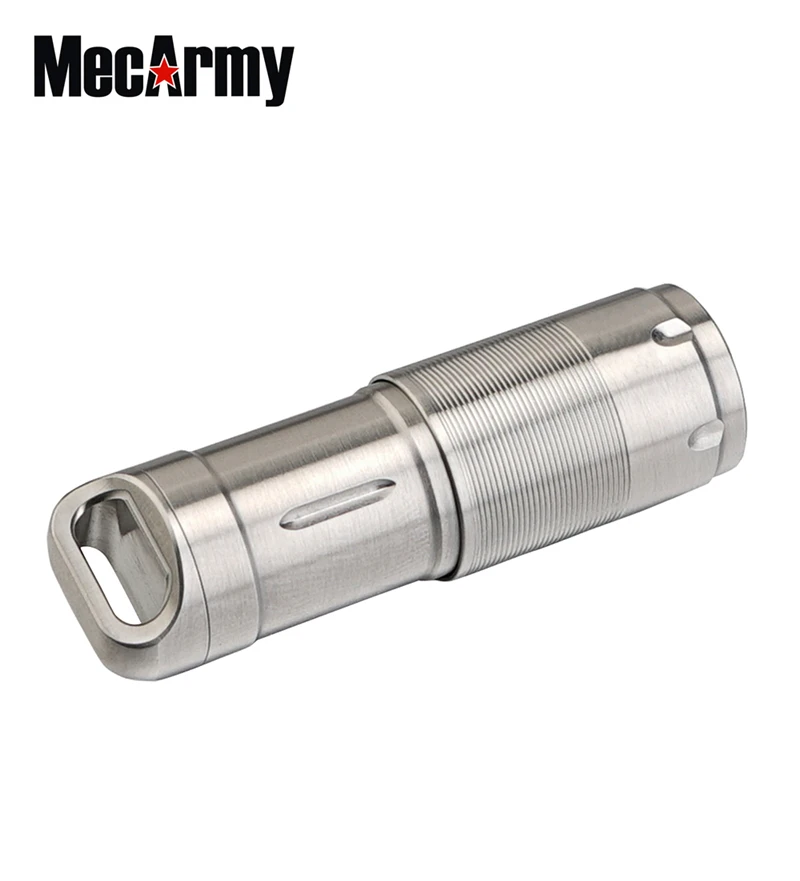 MecArmy X2S Keychain Flashlight CREE XP-G2 LED 130LM Micro USB charging Stainless steel mini torch light built-in 10180 battery