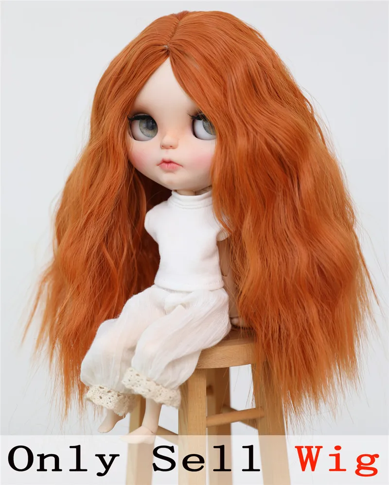 9-10 inch Blyth Wig Collection Of Long Center Curly Hair