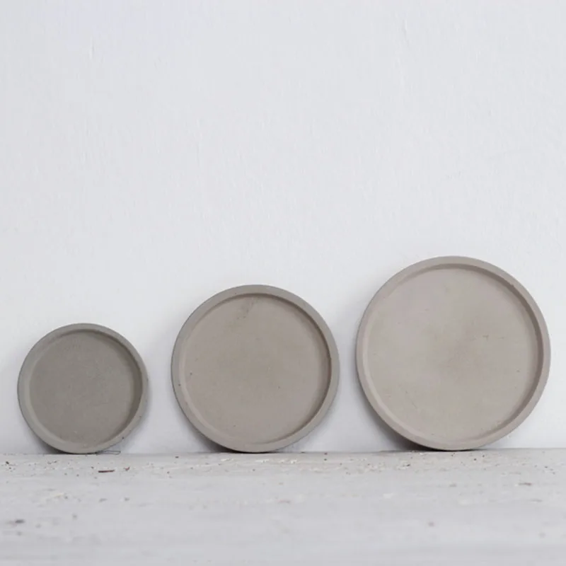 Silicone Round Tray Molds Concrete Pallet Molds Large Round Coaster Mold Crystal Epoxy Resin Mold Pot Holder Tray Molds