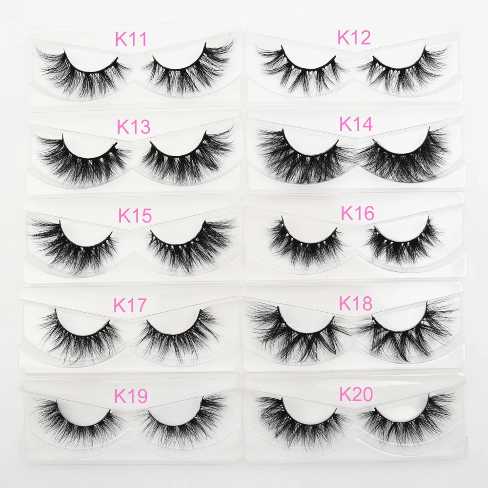 Visofreeขนตา 3D Mink LashesหนาHandmadeปริมาณนุ่มขนตายาวขนตาReal Minkขนตาแต่งหน้าขนตา