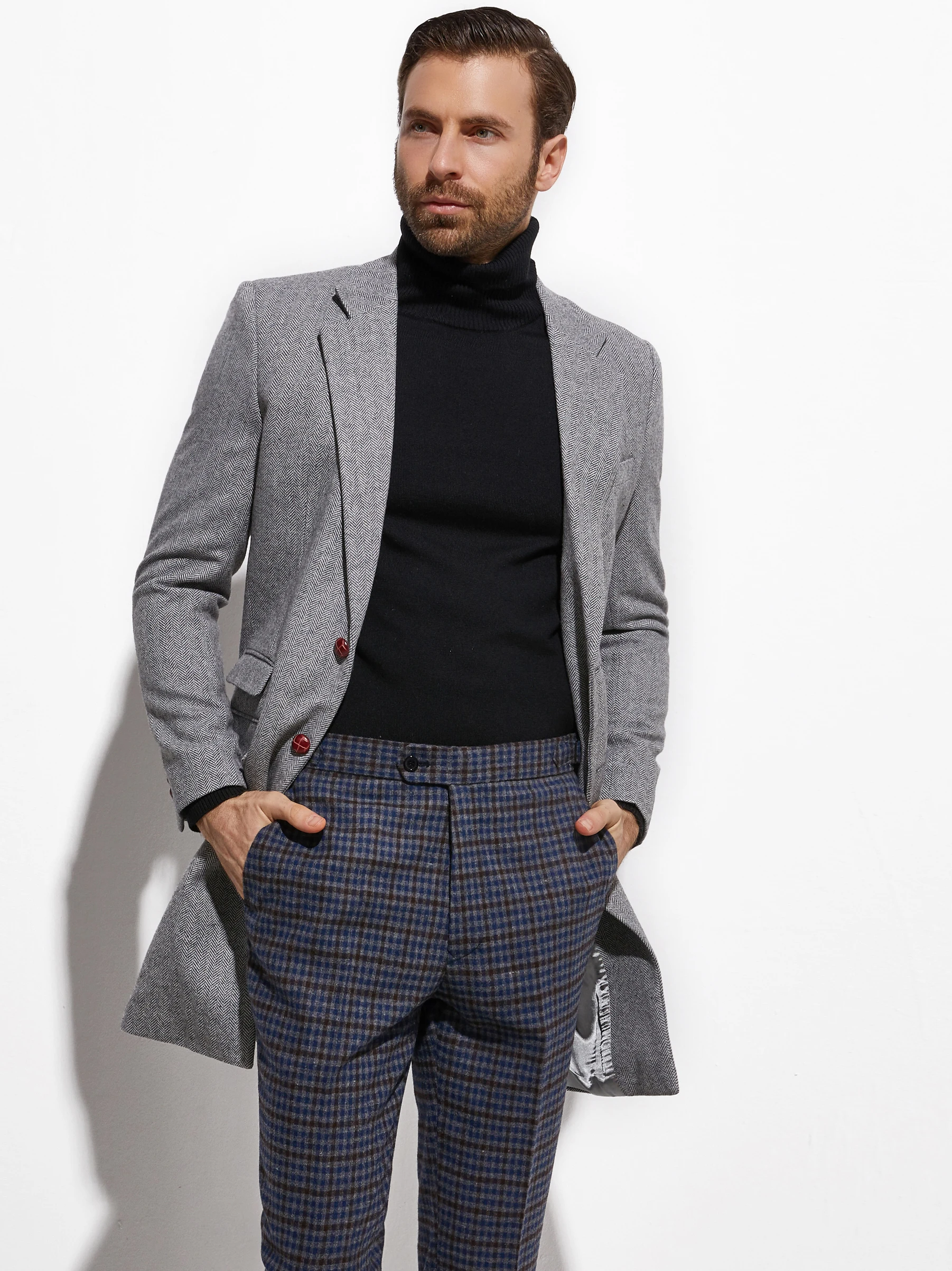 2026 Весенне-осеннее пальто ср – обзор и цена Wool Coat Peacoat