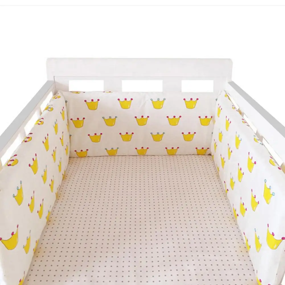 Hot Sale Baby Crib Bumper Cotton Thicken One-piece Crib Around Cushion Cot Protector Pillows Newborns Room Bedding Decor