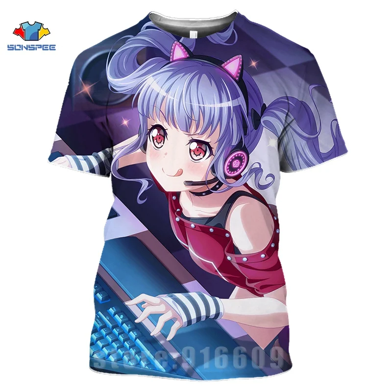 3d Anime Idol Gril T Shirt Print Love Live Men\'s T Shirts Women Sportswear Homme Fashion T-shirt Cute Gril Harajuku Funny Shirts