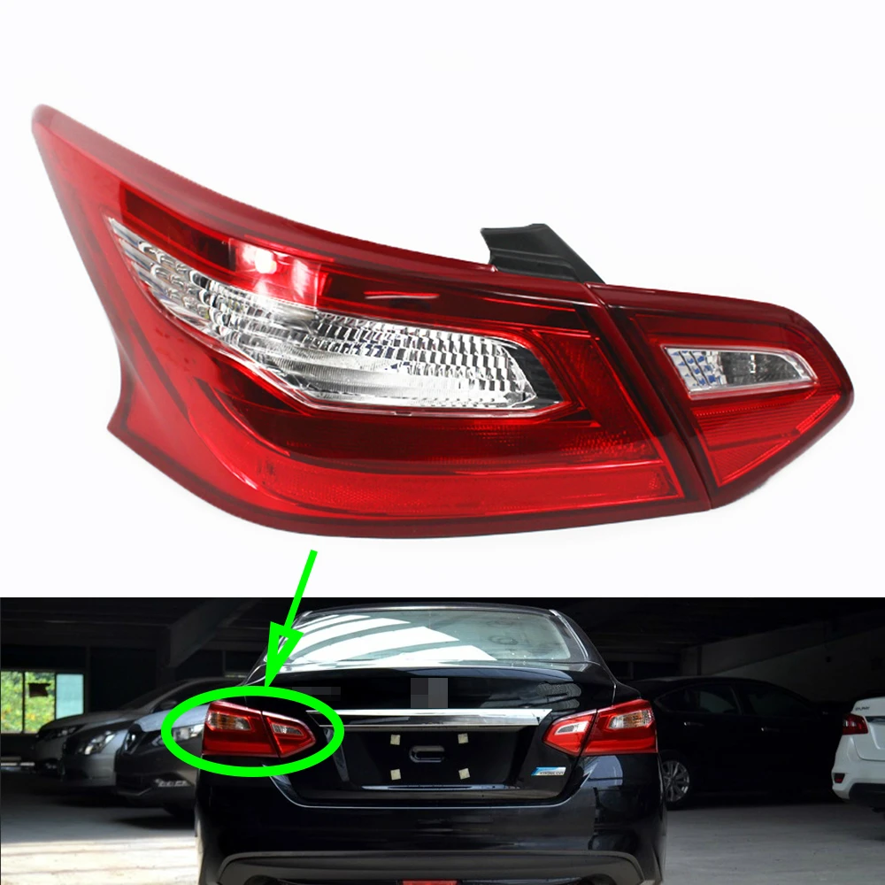 

Taillight for Nissan Altima Teana 2016 2017 2018 Tail Lamp Car Rear Turning Signal Brake Lamp Warning Bumper Tail Light