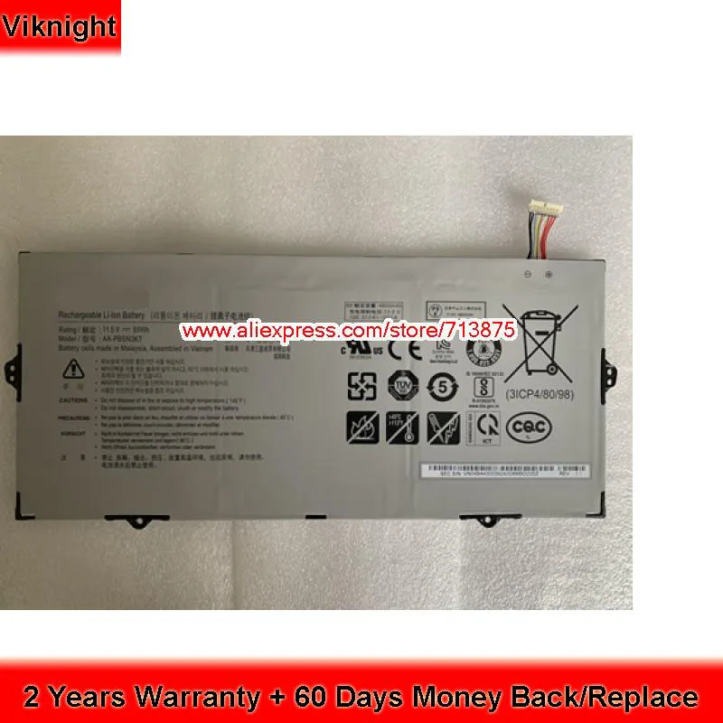 Genuine AA-PBSN3KT Battery for Samsung Notebook 7 NP730XBE NP730XBE-U01HK NP750XBE NP930MBE-K03US 11.5V 4800mAh 55Wh