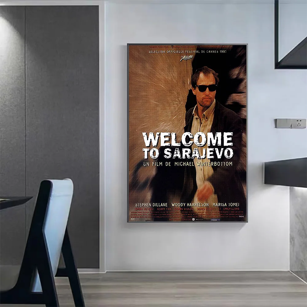 V0342 Welcome To Sarajevo Vintage Classic Movie Wall Silk Cloth HD Poster Art Home Decoration Gift