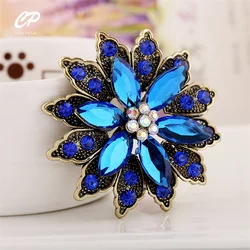 Autumn And Winter High-End Exquisite Brooch Fashion Trendy Retro Exaggerated Gem Flower Accessories Brooch