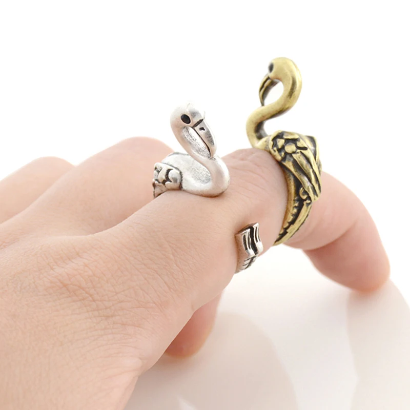 Handgemaakte Vintage Giraffe Herten Geit Paard Ringen Voor Vrouwen Boho Knuckle Animal Anel Masculimo Paar Ring Mannen Sieraden Party Geschenken