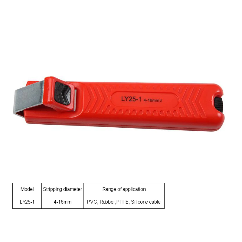 LY25 Cable stripping knife PVC/silicone/rubber/PTFE diameter 4-50mm Cable knife wire stripper Mini Electrician Knife