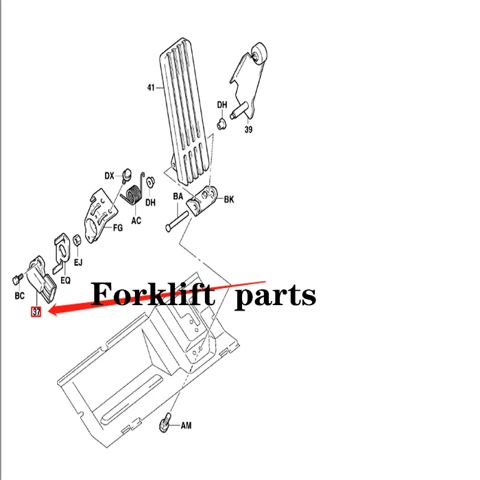 Acceleration Sensor OEM 57510-13300-71 for Toyota electric forklift 7FB10/20/30