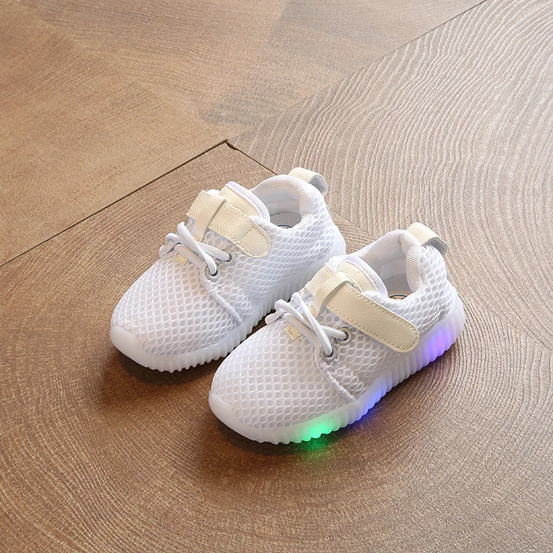 Baby Shoes Kids Autumn Children Light Shoes Boy Sneakers Led Light For Little Girl Sport Shoe White Black Pink 1 2 3 4 5 6 Years