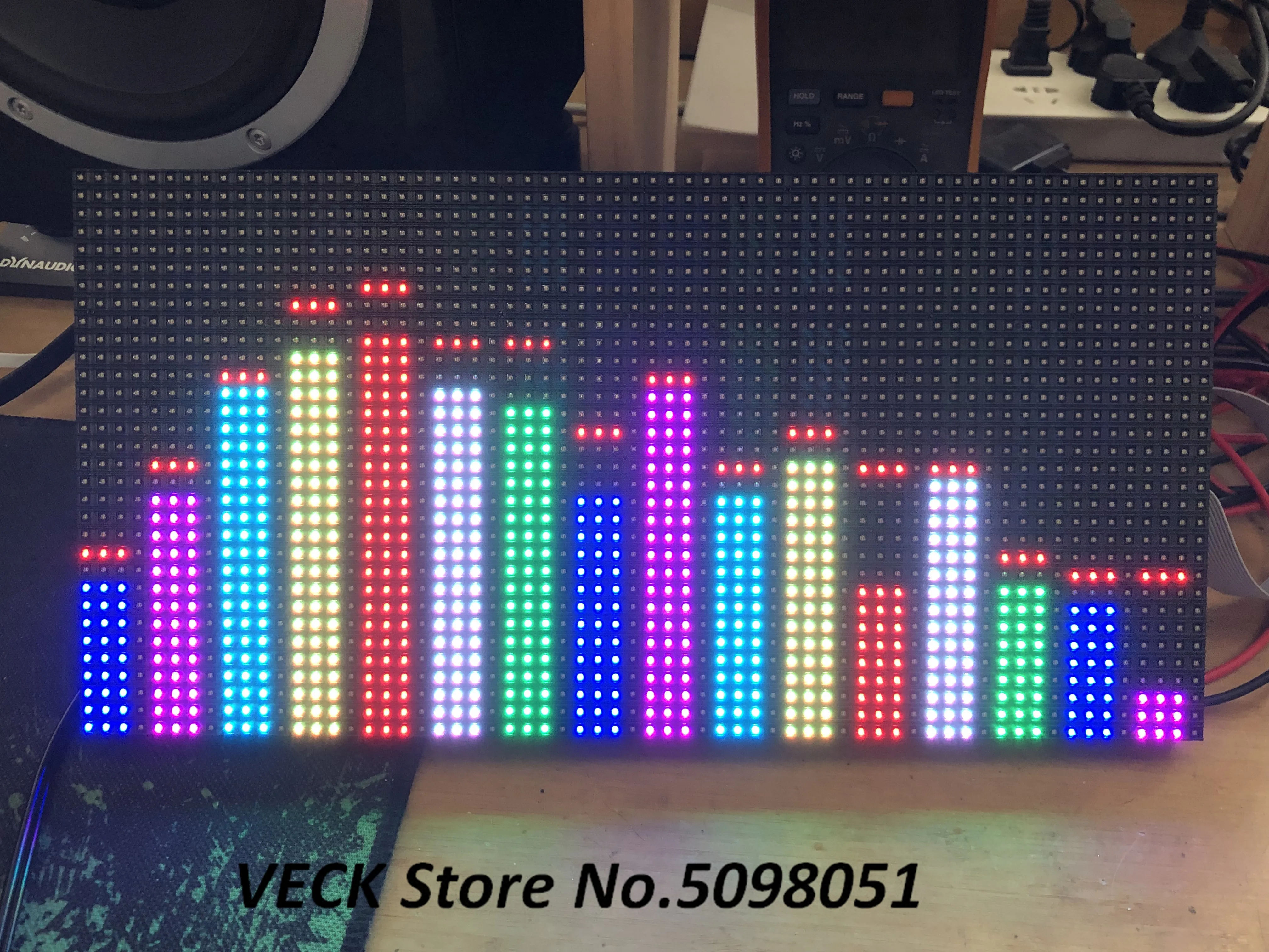 AS3264 Full Color RGB Music Spectrum Display 2048 Point LED Light