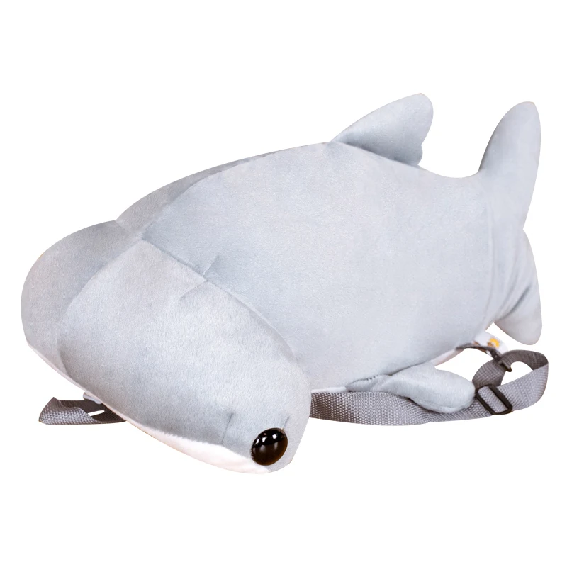 Kawaii Simulation Hammerhead Shark Backpack Plush Toy Kids Toys Stuffed Plush Animals Girl Gifts Toys for Children Home Decor