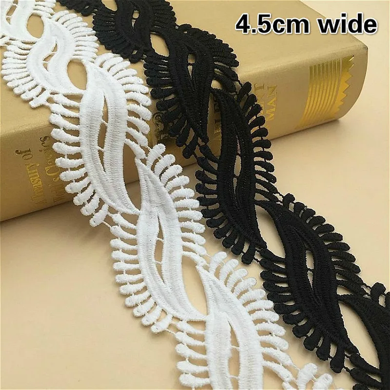 Exquisite Water-soluble Embroidery Lace Barcode DIY Ms Clothing Dress Trend Striped Cuff Collar Hat Convenient Sewing Material