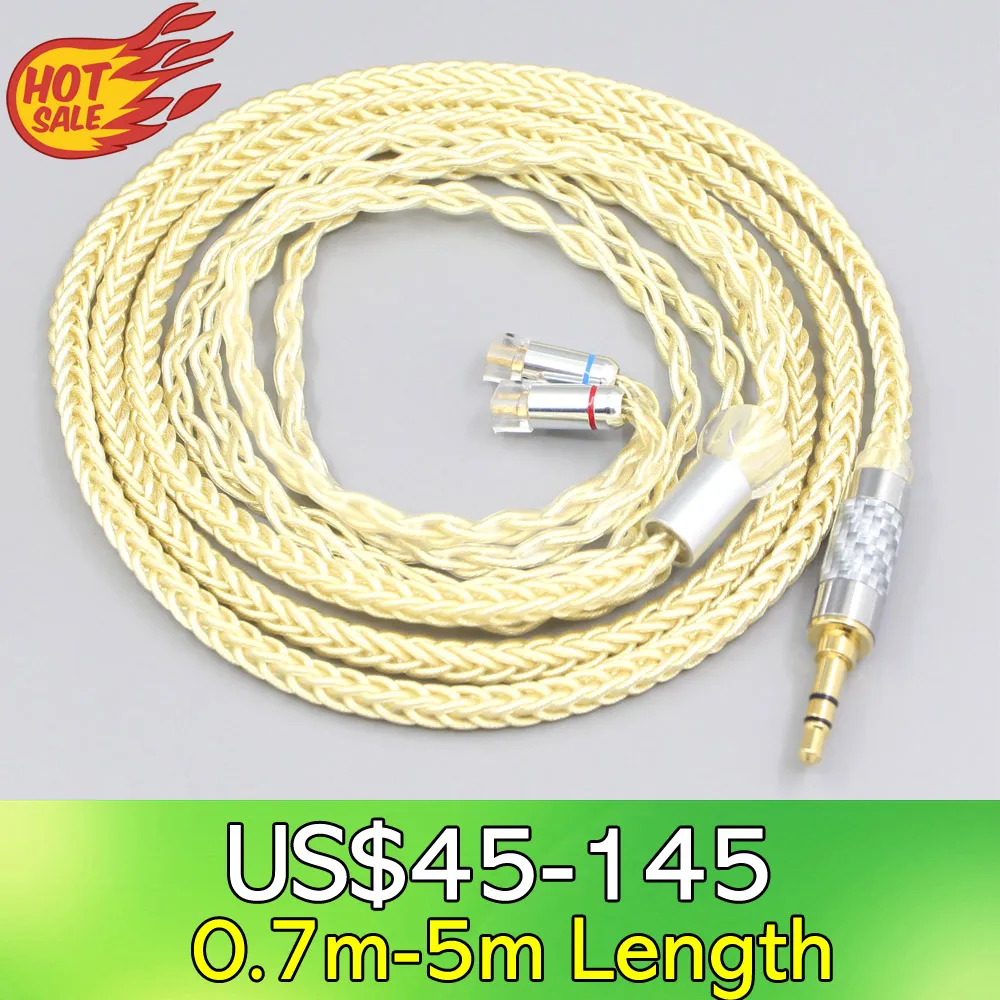 

LN007612 8 Core Gold Plated + Palladium Silver OCC Alloy Cable For UE11 UE18 pro QDC Gemini Gemini-S Anole V3-C V3-S V6-C