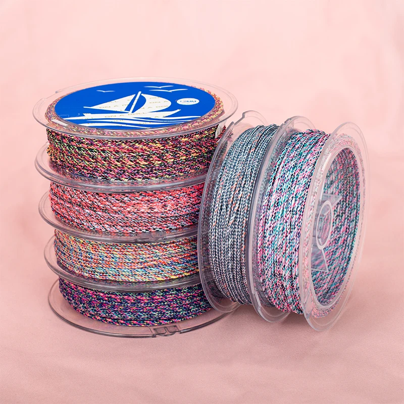 1.2MM Braided Nylon Thread DIY Necklace String Strap Ropes Beading Bracelet For Jewelry Making Accessories