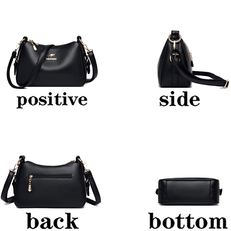 Leather Luxury Handbags Women Bags Designer High Quality Shoulder Crossbody Bags For Women 2024 Simple Brand Female Trending Bag