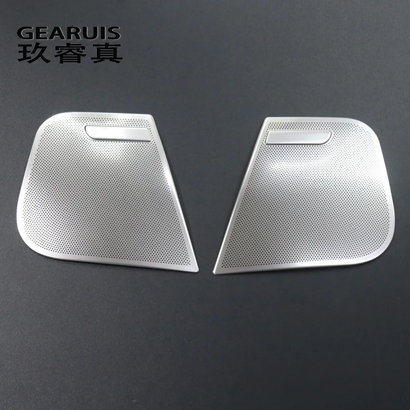 For Audi A6 C6 2005-2011 Car Door Panel Loudspeaker Pad Stereo Audio Speaker Covers Trim Frame Stickers Molding Auto Accessories