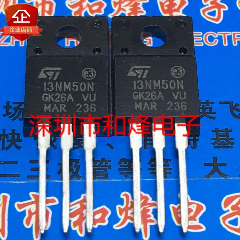 الأصلي 10 قطعة/13NM50N STF13NM50N TO-220F
