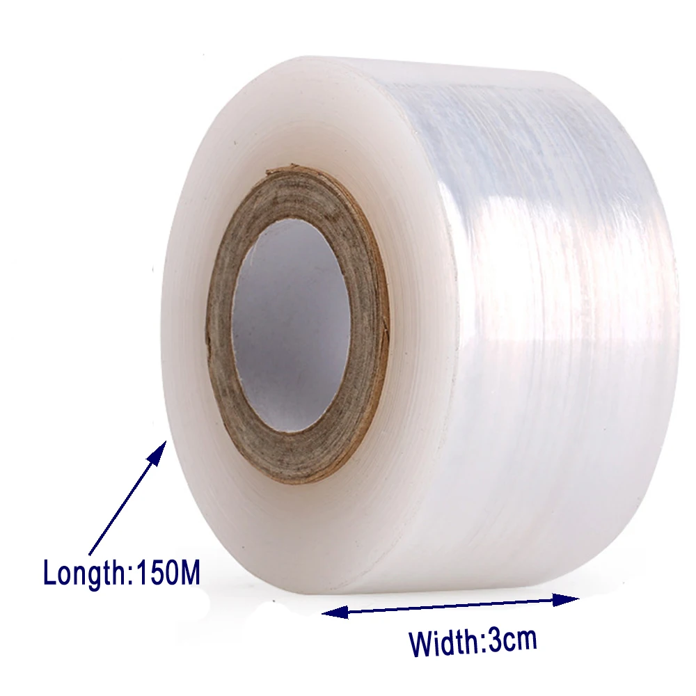 Width 3cm Parafilm Nursery Grafting Strechable Film Tape Garden Tree Plants Seedlings Supplies  Eco-friendly PE Self-adhesive