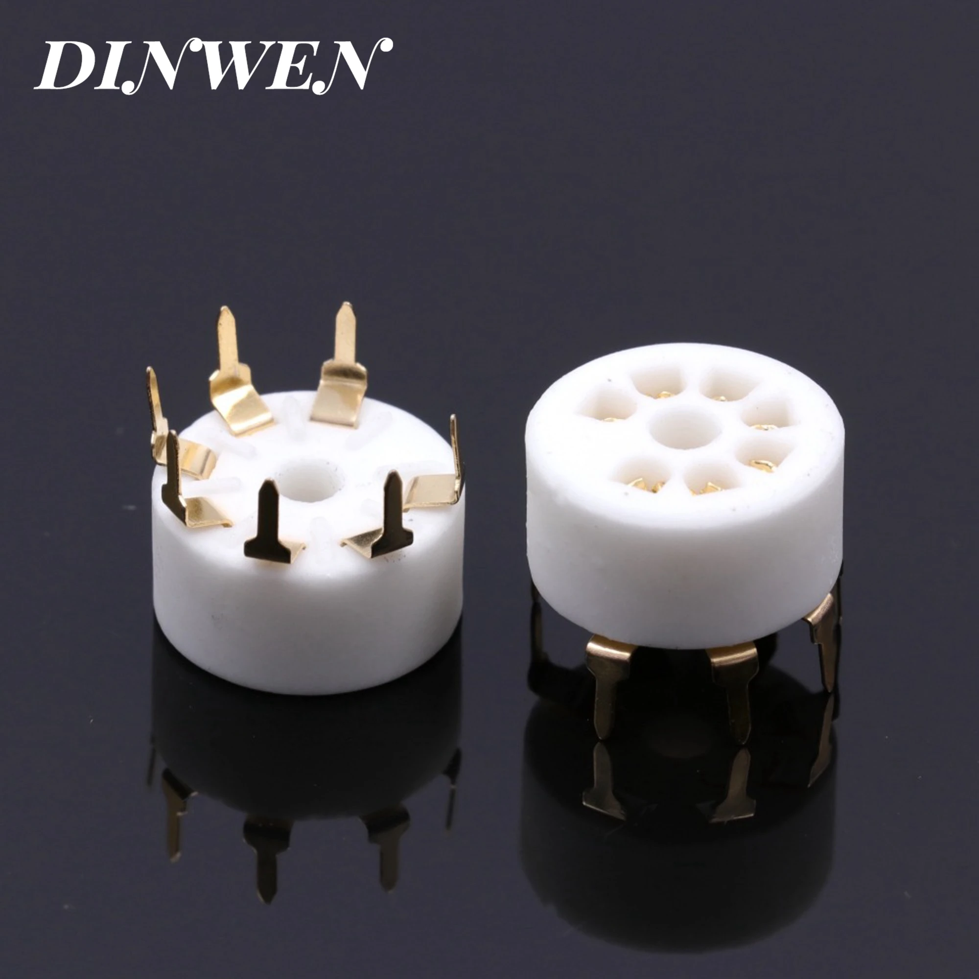 7PIN TUBE SOCKET B7G Ceramic Valve Base for 6AU6 EF95 6C4 6X4 6066 6AQ5 6AV6 50C5 Vintage Audio Amplifier DIY PCB Mount