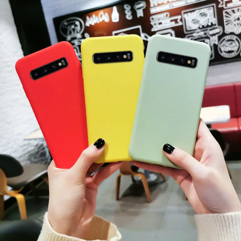 Чехол карамельных цветов для Samsung Galaxy S24 S23 S22 S21 S20Ultra S8 S9 S10 PLUS A33 A53 Note20pro, Силиконовый Мягкий противоударный чехол